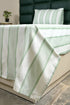 Feliz Cotton Microfiber Bedsheet | 180 TC (Equivalent to 400 TC Feel) | Woven Stripe Design | Soft, Colorfast, No Linting & Quick Dry