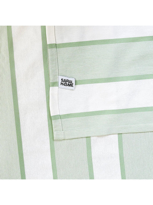 Feliz Cotton Microfiber Bedsheet | 180 TC (Equivalent to 400 TC Feel) | Woven Stripe Design | Soft, Colorfast, No Linting & Quick Dry