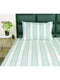 Feliz Cotton Microfiber Bedsheet | 180 TC (Equivalent to 400 TC Feel) | Woven Stripe Design | Soft, Colorfast, No Linting & Quick Dry