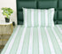 Feliz Cotton Microfiber Bedsheet | 180 TC (Equivalent to 400 TC Feel) | Woven Stripe Design | Soft, Colorfast, No Linting & Quick Dry