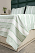 Feliz Cotton Microfiber Bedsheet | 180 TC (Equivalent to 400 TC Feel) | Woven Stripe Design | Soft, Colorfast, No Linting & Quick Dry