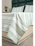 Feliz Cotton Microfiber Bedsheet | 180 TC (Equivalent to 400 TC Feel) | Woven Stripe Design | Soft, Colorfast, No Linting & Quick Dry