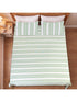 Feliz Cotton Microfiber Bedsheet | 180 TC (Equivalent to 400 TC Feel) | Woven Stripe Design | Soft, Colorfast, No Linting & Quick Dry