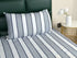 Feliz Cotton Microfiber Bedsheet | 180 TC (Equivalent to 400 TC Feel) | Woven Stripe Design | Soft, Colorfast, No Linting & Quick Dry