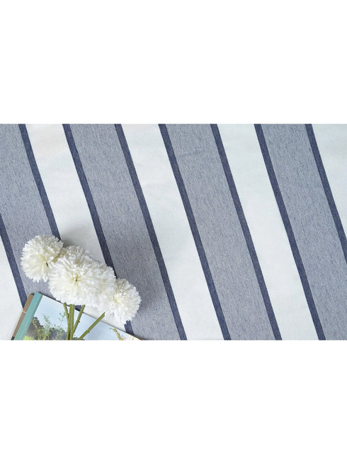 Feliz Cotton Microfiber Bedsheet | 180 TC (Equivalent to 400 TC Feel) | Woven Stripe Design | Soft, Colorfast, No Linting & Quick Dry