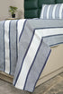 Feliz Cotton Microfiber Bedsheet | 180 TC (Equivalent to 400 TC Feel) | Woven Stripe Design | Soft, Colorfast, No Linting & Quick Dry
