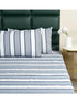 Feliz Cotton Microfiber Bedsheet | 180 TC (Equivalent to 400 TC Feel) | Woven Stripe Design | Soft, Colorfast, No Linting & Quick Dry