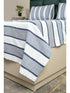 Feliz Cotton Microfiber Bedsheet | 180 TC (Equivalent to 400 TC Feel) | Woven Stripe Design | Soft, Colorfast, No Linting & Quick Dry