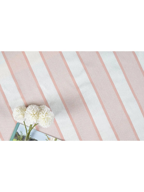 Feliz Cotton Microfiber Bedsheet | 180 TC (Equivalent to 400 TC Feel) | Woven Stripe Design | Soft, Colorfast, No Linting & Quick Dry
