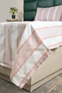 Feliz Cotton Microfiber Bedsheet | 180 TC (Equivalent to 400 TC Feel) | Woven Stripe Design | Soft, Colorfast, No Linting & Quick Dry