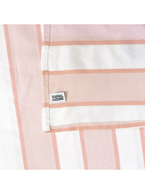 Feliz Cotton Microfiber Bedsheet | 180 TC (Equivalent to 400 TC Feel) | Woven Stripe Design | Soft, Colorfast, No Linting & Quick Dry