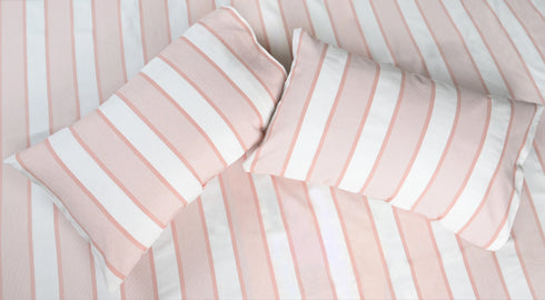 Feliz Cotton Microfiber Bedsheet | 180 TC (Equivalent to 400 TC Feel) | Woven Stripe Design | Soft, Colorfast, No Linting & Quick Dry