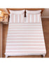 Feliz Cotton Microfiber Bedsheet | 180 TC (Equivalent to 400 TC Feel) | Woven Stripe Design | Soft, Colorfast, No Linting & Quick Dry
