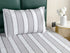 Feliz Cotton Microfiber Bedsheet | 180 TC (Equivalent to 400 TC Feel) | Woven Stripe Design | Soft, Colorfast, No Linting & Quick Dry