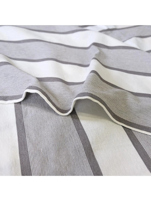 Feliz Cotton Microfiber Bedsheet | 180 TC (Equivalent to 400 TC Feel) | Woven Stripe Design | Soft, Colorfast, No Linting & Quick Dry