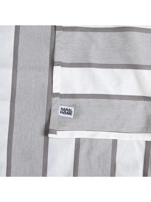Feliz Cotton Microfiber Bedsheet | 180 TC (Equivalent to 400 TC Feel) | Woven Stripe Design | Soft, Colorfast, No Linting & Quick Dry