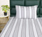 Feliz Cotton Microfiber Bedsheet | 180 TC (Equivalent to 400 TC Feel) | Woven Stripe Design | Soft, Colorfast, No Linting & Quick Dry