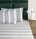 Feliz Cotton Microfiber Bedsheet | 180 TC (Equivalent to 400 TC Feel) | Woven Stripe Design | Soft, Colorfast, No Linting & Quick Dry