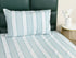 Feliz Cotton Microfiber Bedsheet | 180 TC (Equivalent to 400 TC Feel) | Woven Stripe Design | Soft, Colorfast, No Linting & Quick Dry