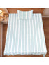 Feliz Cotton Microfiber Bedsheet | 180 TC (Equivalent to 400 TC Feel) | Woven Stripe Design | Soft, Colorfast, No Linting & Quick Dry