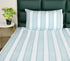 Feliz Cotton Microfiber Bedsheet | 180 TC (Equivalent to 400 TC Feel) | Woven Stripe Design | Soft, Colorfast, No Linting & Quick Dry