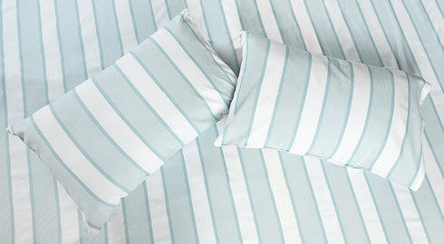 Feliz Cotton Microfiber Bedsheet | 180 TC (Equivalent to 400 TC Feel) | Woven Stripe Design | Soft, Colorfast, No Linting & Quick Dry