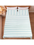 Feliz Cotton Microfiber Bedsheet | 180 TC (Equivalent to 400 TC Feel) | Woven Stripe Design | Soft, Colorfast, No Linting & Quick Dry