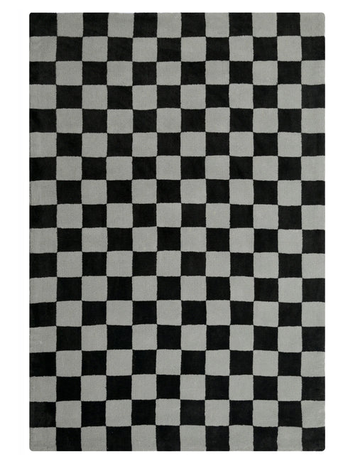 Cquare Check Pattern Carpet for Living, Drawing Room & Bedroom | Soft Polyester & olefin BCF Area Rug with Strong Durable Backing (11mm Pile Height)