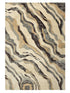 Nireti Modern Abstract Wave Carpet for Living, Drawing & Bedroom | Soft Polyester & olefin BCF Area Rug with Strong Backing (11mm Pile Height)