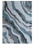 Nireti Modern Abstract Wave Carpet for Living, Drawing & Bedroom | Soft Polyester & olefin BCF Area Rug with Strong Backing (11mm Pile Height)