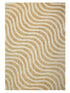 Epal Modern Wavy Line Pattern Carpet for Living, Drawing & Bedroom | Soft Polyester & olefin BCF Yarn Area Rug with Strong Backing (11mm Pile Height)