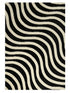 Epal Modern Wavy Line Pattern Carpet for Living, Drawing & Bedroom | Soft Polyester & olefin BCF Yarn Area Rug with Strong Backing (11mm Pile Height)