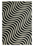 Epal Modern Wavy Line Pattern Carpet for Living, Drawing & Bedroom | Soft Polyester & olefin BCF Yarn Area Rug with Strong Backing (11mm Pile Height)