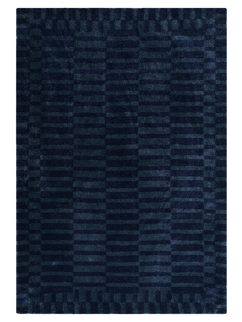 Rblin Modern Geometric Striped Carpet for Living, Drawing & Bedroom | Soft Polyester & olefin BCF Yarn Area Rug with Strong Backing (11mm Pile Height)