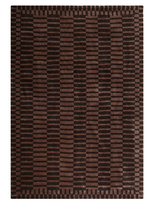 Rblin Modern Geometric Striped Carpet for Living, Drawing & Bedroom | Soft Polyester & olefin BCF Yarn Area Rug with Strong Backing (11mm Pile Height)