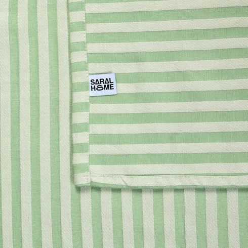 Reka Cotton Rich Bedsheet | Elegant Stripe Woven Bed Sheet | 180 TC (Weight 400 TC) | Soft & Comfortable Bedsheet for Bedroom