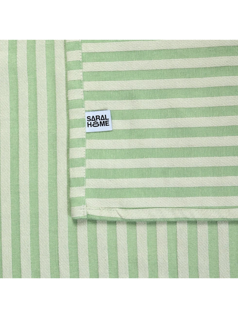 Reka Cotton Rich Bedsheet | Elegant Stripe Woven Bed Sheet | 180 TC (Weight 400 TC) | Soft & Comfortable Bedsheet for Bedroom