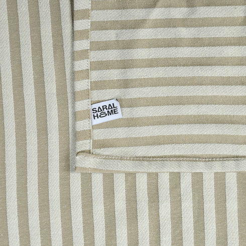 Reka Cotton Rich Bedsheet | Elegant Stripe Woven Bed Sheet | 180 TC (Weight 400 TC) | Soft & Comfortable Bedsheet for Bedroom