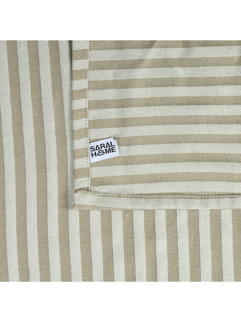 Reka Cotton Rich Bedsheet | Elegant Stripe Woven Bed Sheet | 180 TC (Weight 400 TC) | Soft & Comfortable Bedsheet for Bedroom
