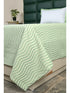 Varu Cotton Rich Bedsheet | Elegant Wavy Stripe Woven Bed Sheet | 180 TC (Weight 400 TC) | Soft & Comfortable Bedsheet for Bedroom