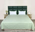 Varu Cotton Rich Bedsheet | Elegant Wavy Stripe Woven Bed Sheet | 180 TC (Weight 400 TC) | Soft & Comfortable Bedsheet for Bedroom