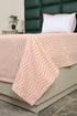 Varu Cotton Rich Bedsheet | Elegant Wavy Stripe Woven Bed Sheet | 180 TC (Weight 400 TC) | Soft & Comfortable Bedsheet for Bedroom