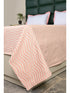 Varu Cotton Rich Bedsheet | Elegant Wavy Stripe Woven Bed Sheet | 180 TC (Weight 400 TC) | Soft & Comfortable Bedsheet for Bedroom