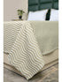 Varu Cotton Rich Bedsheet | Elegant Wavy Stripe Woven Bed Sheet | 180 TC (Weight 400 TC) | Soft & Comfortable Bedsheet for Bedroom