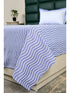Varu Cotton Rich Bedsheet | Elegant Wavy Stripe Woven Bed Sheet | 180 TC (Weight 400 TC) | Soft & Comfortable Bedsheet for Bedroom