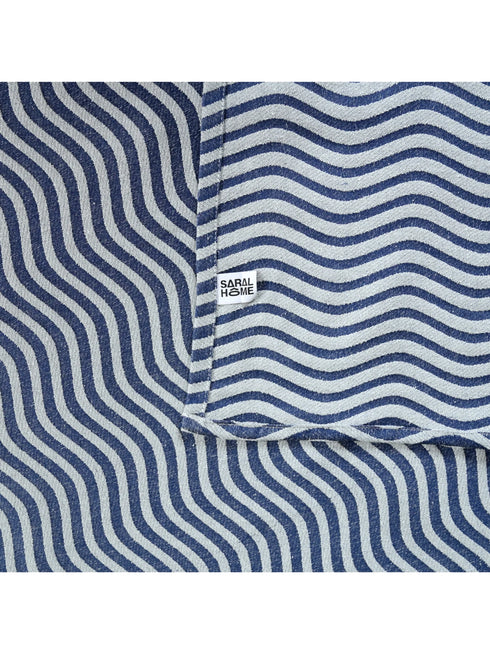 Varu Cotton Rich Bedsheet | Elegant Wavy Stripe Woven Bed Sheet | 180 TC (Weight 400 TC) | Soft & Comfortable Bedsheet for Bedroom