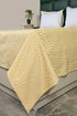 Darpa Cotton Rich Bedsheet | Elegant Geometric Arch Pattern Woven Bed Sheet | 180 TC (Weight 400 TC) | Soft & Comfortable Bedsheet for Bedroom