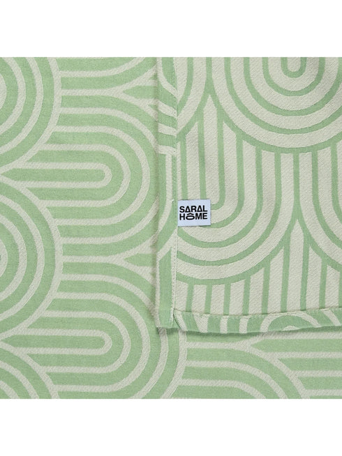 Darpa Cotton Rich Bedsheet | Elegant Geometric Arch Pattern Woven Bed Sheet | 180 TC (Weight 400 TC) | Soft & Comfortable Bedsheet for Bedroom