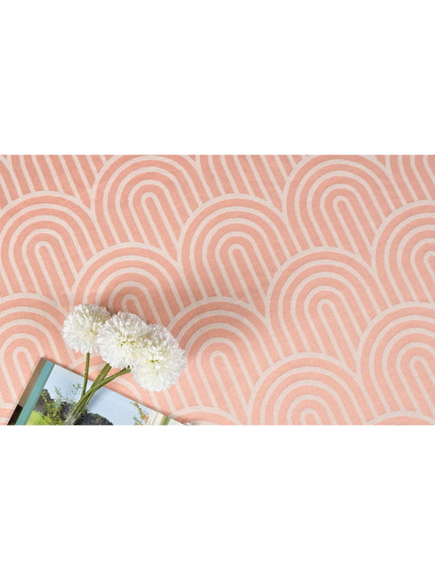 Darpa Cotton Rich Bedsheet | Elegant Geometric Arch Pattern Woven Bed Sheet | 180 TC (Weight 400 TC) | Soft & Comfortable Bedsheet for Bedroom