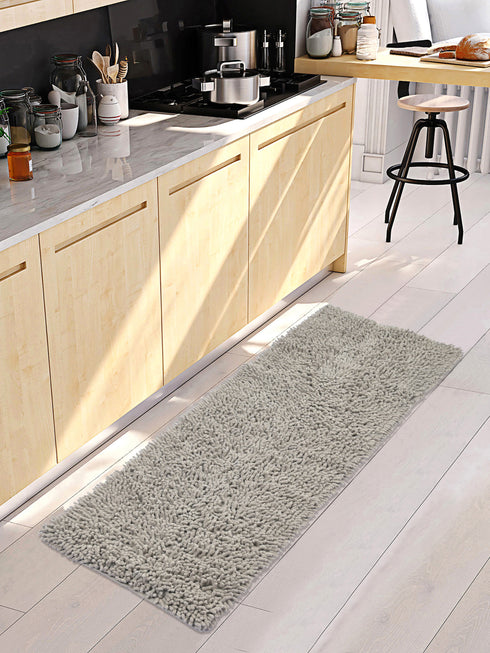 Shaggy Cotton Runner | Kitchen & Bedside Use (40x120 cm)